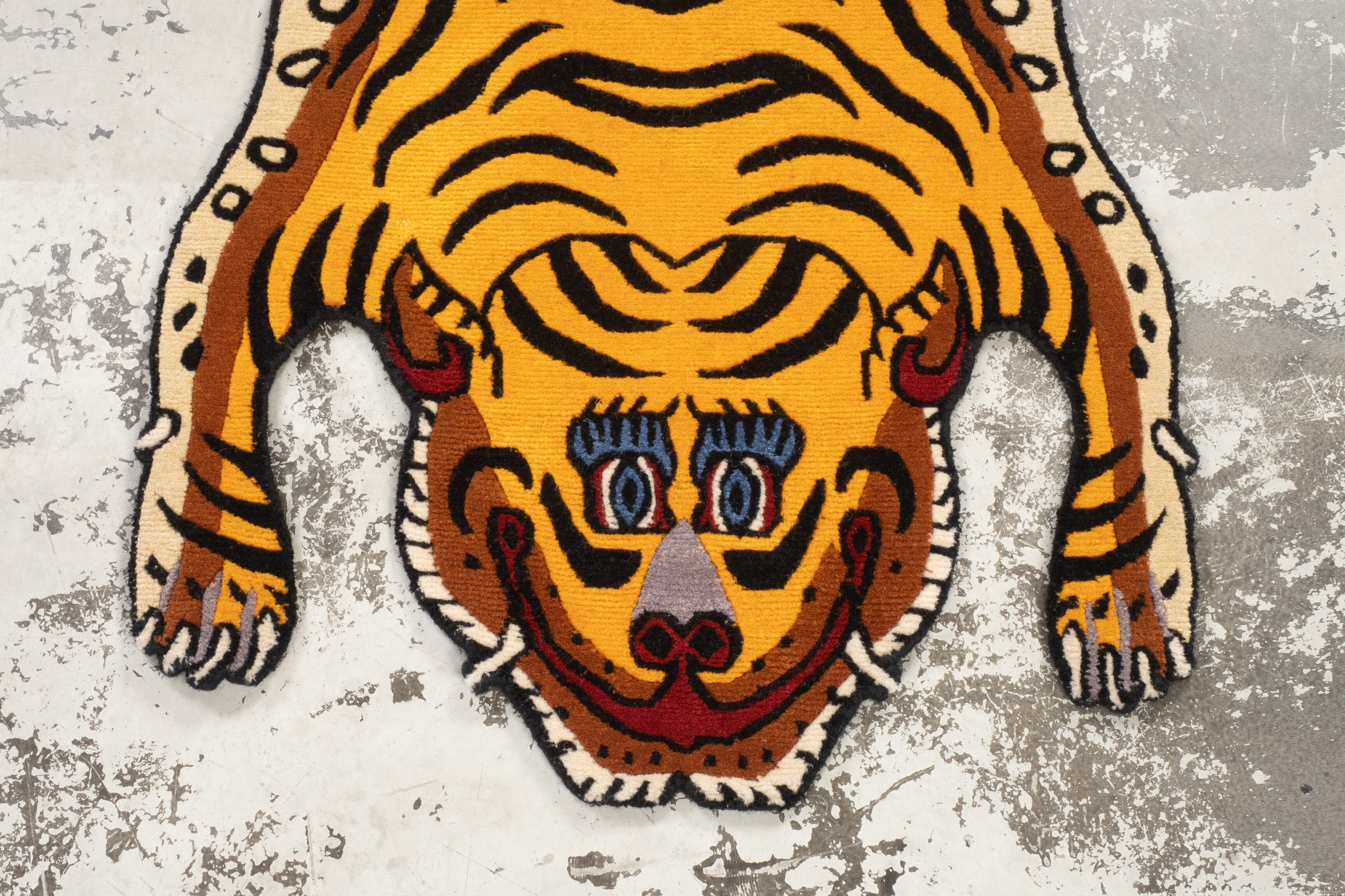 Tibetan Tiger Rug 《Sサイズ•ウール001》チベタンタイガーラグ