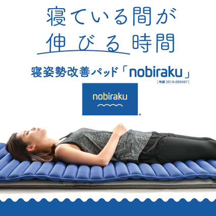 寝姿勢改善パッド　『nobiraku』 スモールサイズ（ノーマルタイプ）